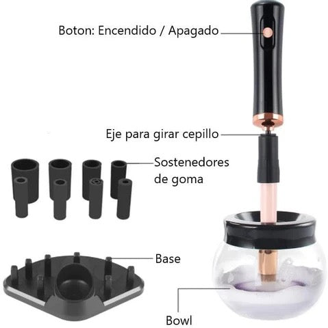 Limpiador Eléctrico de Brochas de Maquillaje — Kit Completo | Upglowing