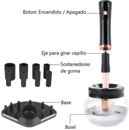 Limpiador Eléctrico de Brochas de Maquillaje — Kit Completo | Upglowing