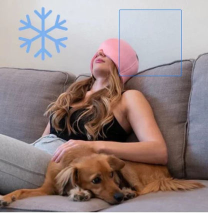 Gorro de gel para migraña — frío y calor para alivio del dolor de cabeza