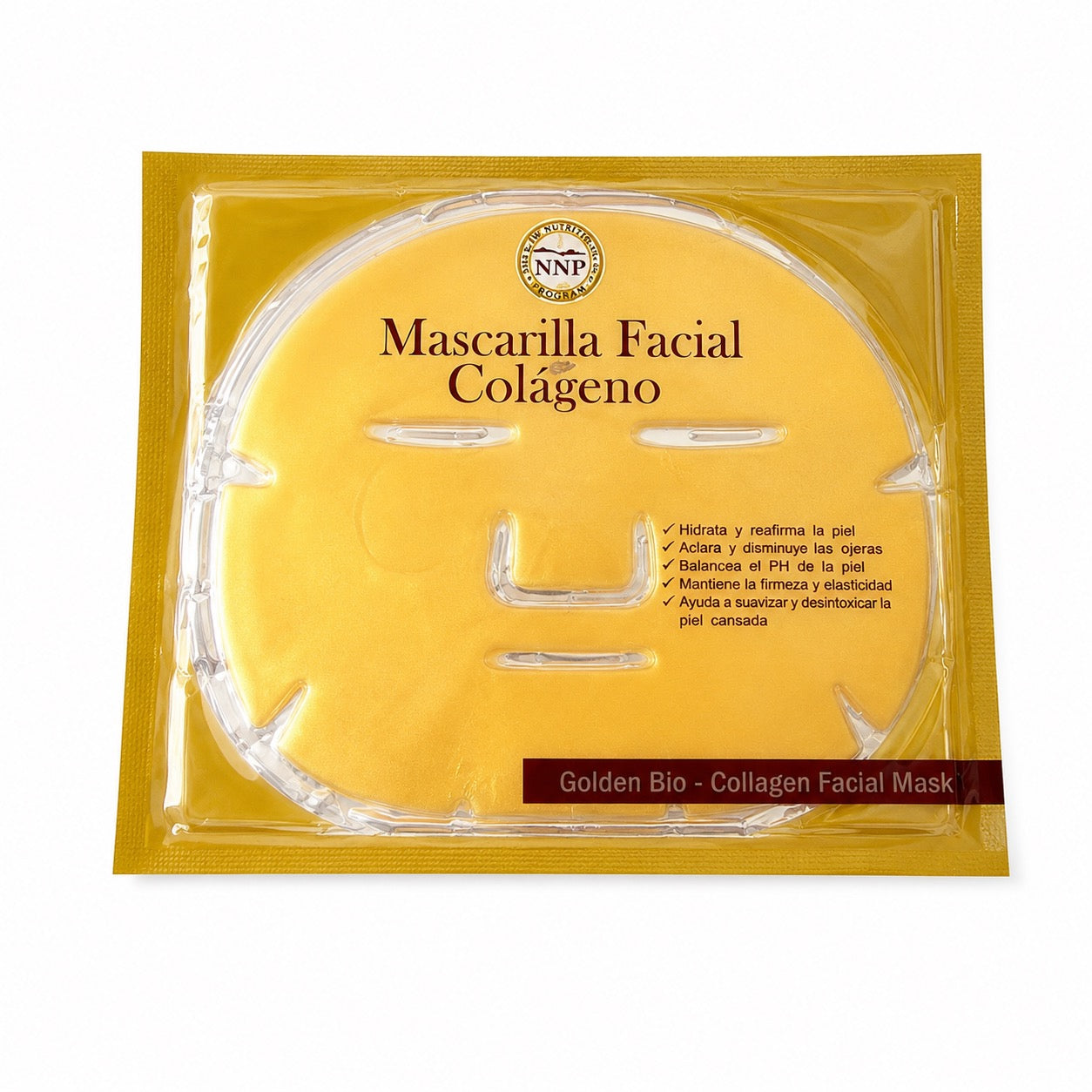 Mascarilla Gold Facial de Colágeno — Hidratación y Firmeza Intensiva